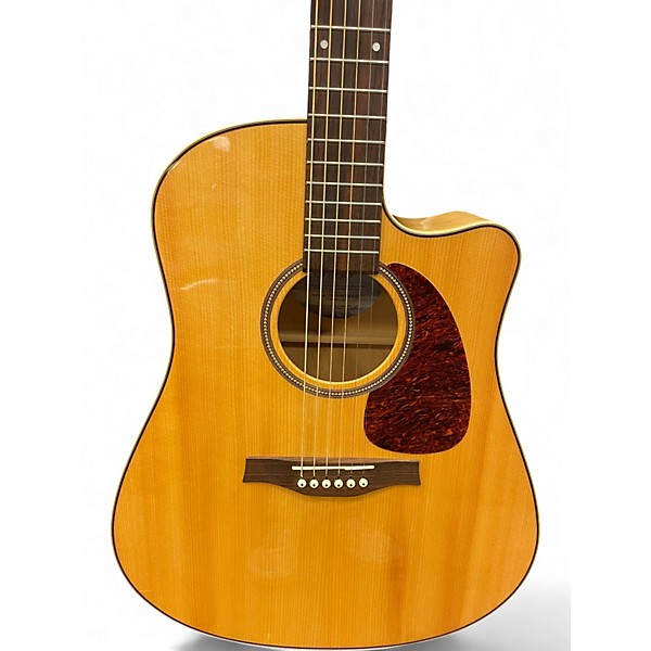 Used Seagull Performer CW Flame QIT Natural Acoustic Electric Guitar