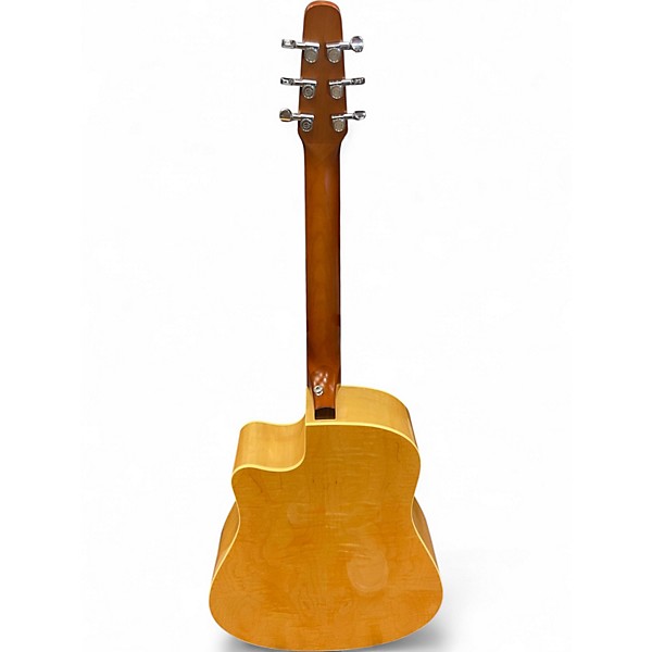 Used Seagull Performer CW Flame QIT Natural Acoustic Electric Guitar