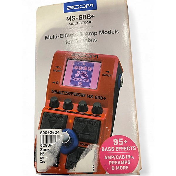 Used Zoom MS 60B+ Bass Effect Pedal