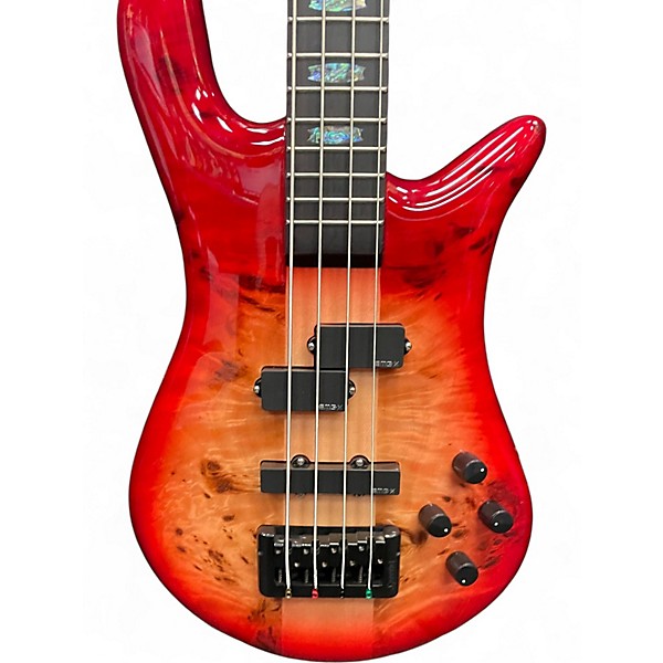 Used Spector EURO 4 CUSTOM Red Electric Bass Guitar