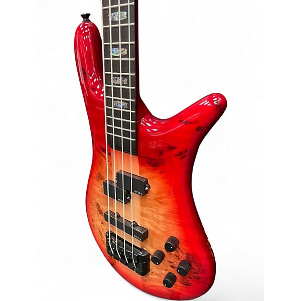 Used Spector EURO 4 CUSTOM Red Electric Bass Guitar