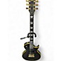 Used ESP EC1000 Deluxe Black and Gold Solid Body Electric Guitar thumbnail