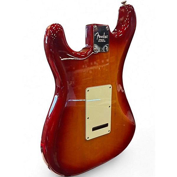 Used Fender American Professional Stratocaster SSS Cherry Sunburst Solid Body Electric Guitar