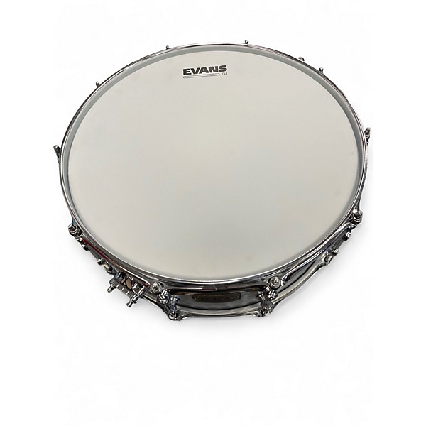 Used TAMA 14in SLP HAMMERED STEEL Silver Drum