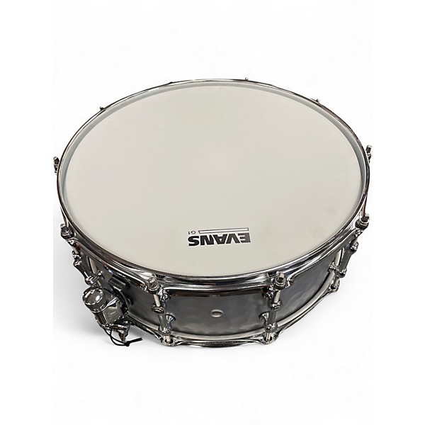 Used TAMA 14in SLP HAMMERED STEEL Silver Drum