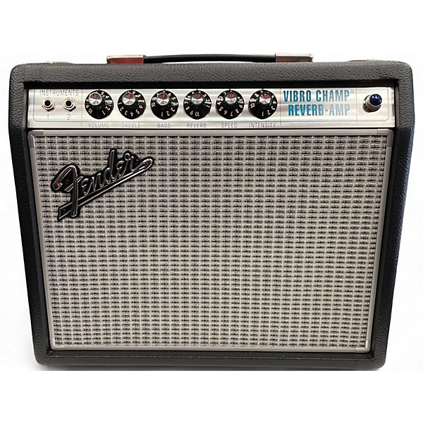 Used Fender 68 CUSTOM VIBRO CHAMP REVERB Tube Guitar Combo Amp