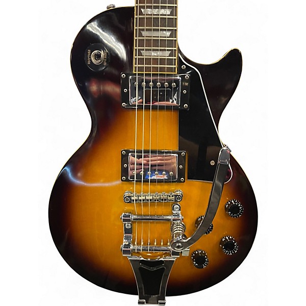 Used Epiphone Les Paul Standard Plain Top with Bigsby 2 Tone Sunburst Solid Body Electric Guitar