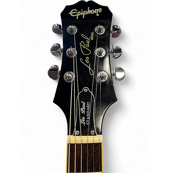 Used Epiphone Les Paul Standard Plain Top with Bigsby 2 Tone Sunburst Solid Body Electric Guitar