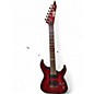 Used ESP LTD MH100QMNT Trans Red Solid Body Electric Guitar thumbnail