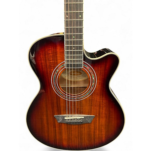Used Washburn EA55GA Tobacco Burst Acoustic Electric Guitar