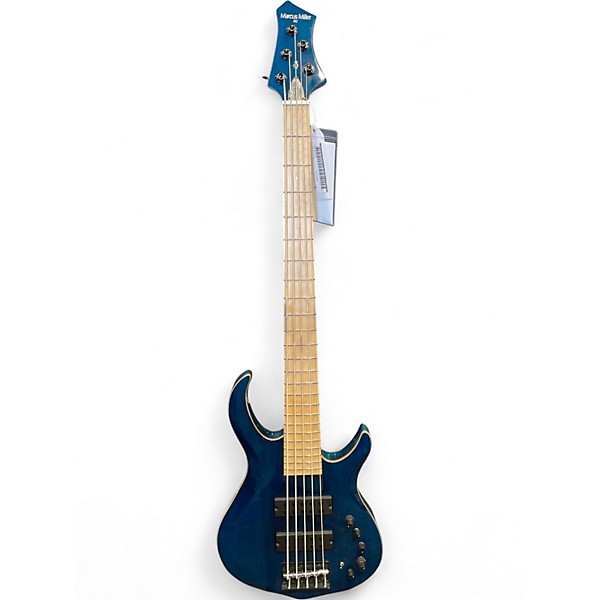 Used Sire Marcus Miller M2 5 String Blue Electric Bass Guitar