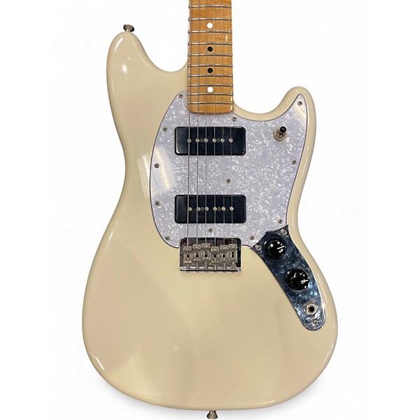 Used Fender Player Mustang Olympic White Solid Body Electric Guitar
