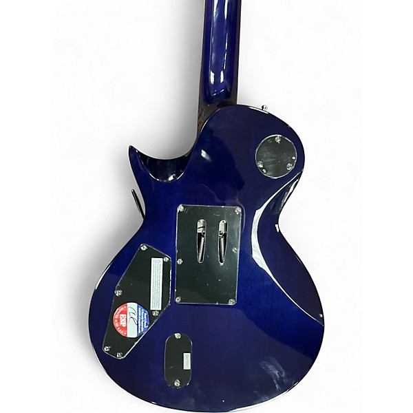 Used ESP LTD EC1000 FR Deluxe Blue Burst Solid Body Electric Guitar