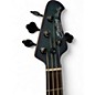 Used Sterling by Music Man Sting Ray Burl Top Blue Electric Bass Guitar