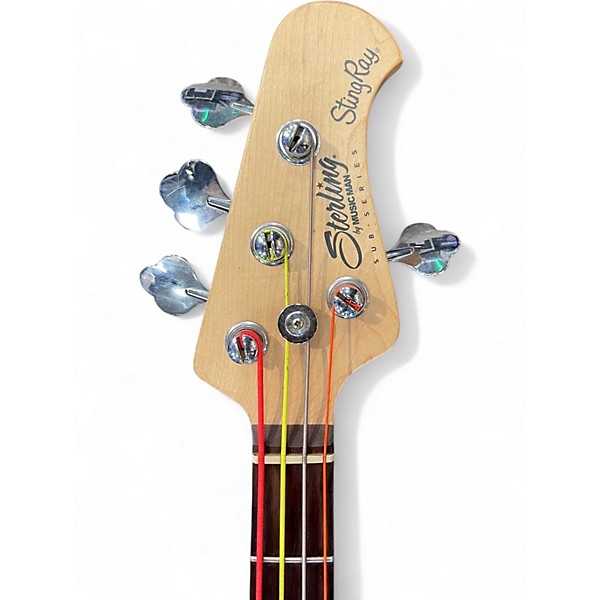 Used Sterling by Music Man Stingray Sub Series Blue Electric Bass Guitar
