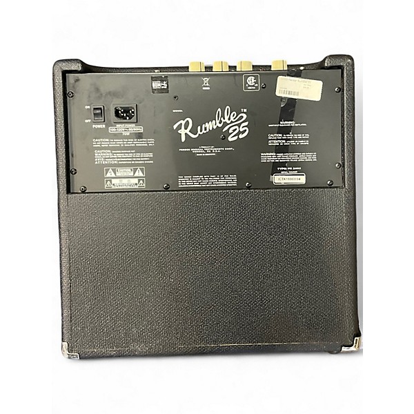 Used Fender Rumble 25 25W 1x10 Bass Combo Amp