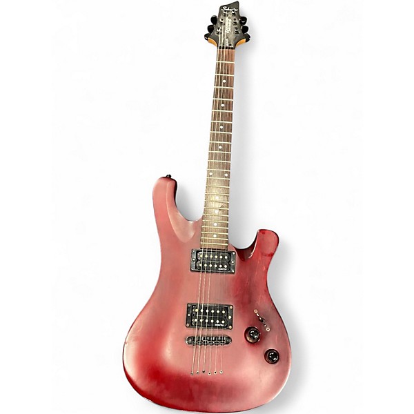 Used Schecter Guitar Research Diamond Series 006 Deluxe Trans Red Solid Body Electric Guitar