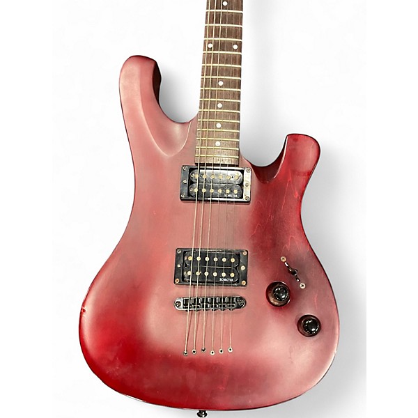 Used Schecter Guitar Research Diamond Series 006 Deluxe Trans Red Solid Body Electric Guitar