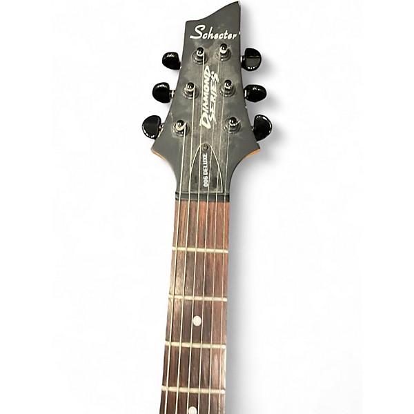 Used Schecter Guitar Research Diamond Series 006 Deluxe Trans Red Solid Body Electric Guitar