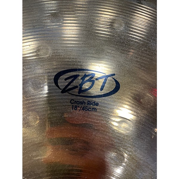 Used Zildjian 18in ZBT Crash Ride Cymbal