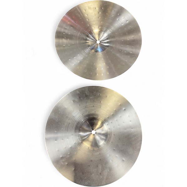 Used Wuhan Cymbals & Gongs 14in CHROME HI-HAT PAIR Cymbal