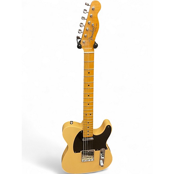 Used Fender Vintage Custom 1950 DBL Esquire TCP Blonde Solid Body Electric Guitar