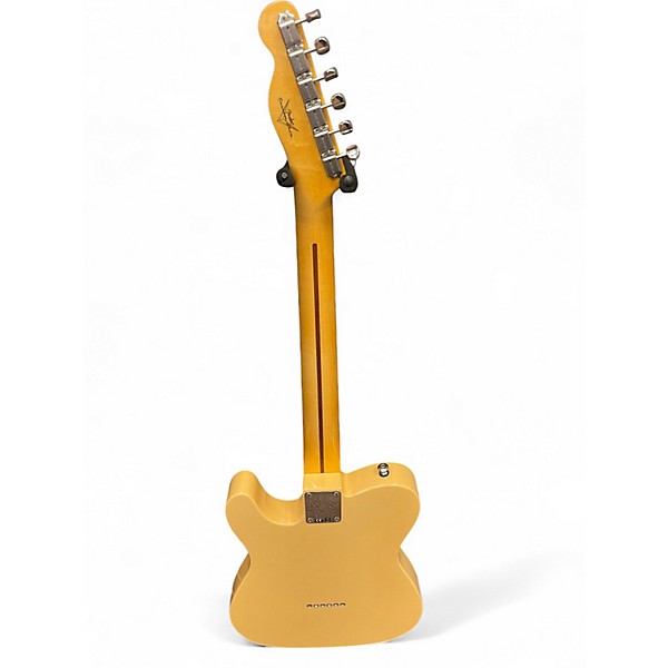 Used Fender Vintage Custom 1950 DBL Esquire TCP Blonde Solid Body Electric Guitar