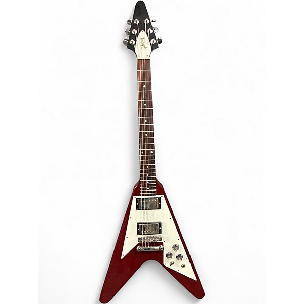 Used Gibson Flying V Cherry Solid Body Electric Guitar