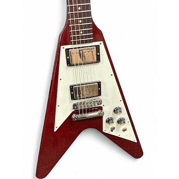 Used Gibson Flying V Cherry Solid Body Electric Guitar