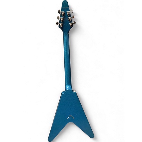 Used Epiphone FLYING V Blue Solid Body Electric Guitar