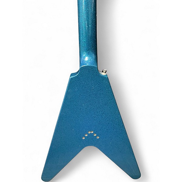 Used Epiphone FLYING V Blue Solid Body Electric Guitar