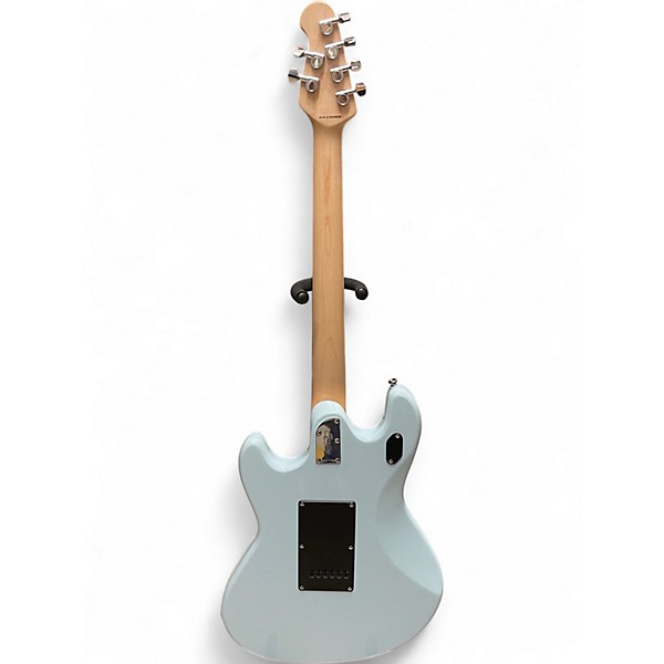 Used Sterling by Music Man Sting Ray Daphne Blue Solid Body Electric Guitar