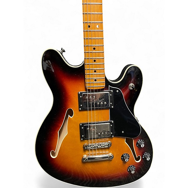 Used Squier Classic Vibe Starcaster Sunburst Hollow Body Electric Guitar