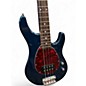 Used Sterling by Music Man SB14 Blue Electric Bass Guitar