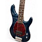 Used Sterling by Music Man SB14 Blue Electric Bass Guitar