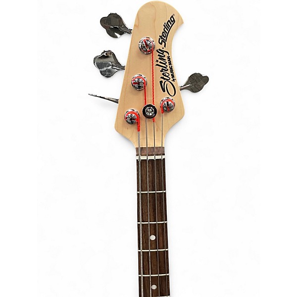 Used Sterling by Music Man SB14 Blue Electric Bass Guitar