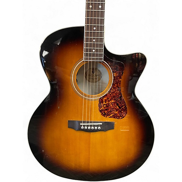Used Gretsch Guitars F250CE Deluxe 2 Color Sunburst Acoustic Electric Guitar