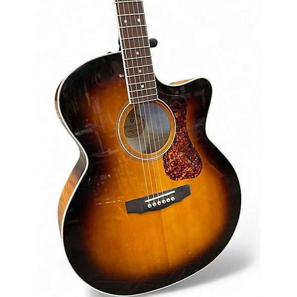 Used Gretsch Guitars F250CE Deluxe 2 Color Sunburst Acoustic Electric Guitar