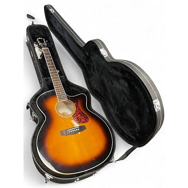 Used Gretsch Guitars F250CE Deluxe 2 Color Sunburst Acoustic Electric Guitar