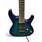 Used Ibanez S670QM Blue Solid Body Electric Guitar