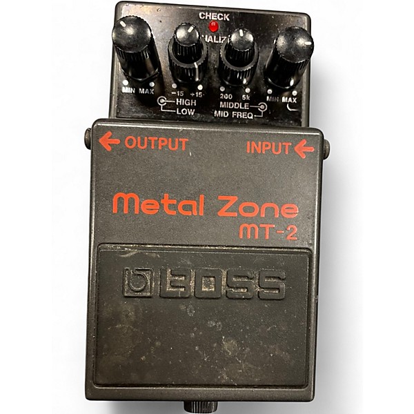 Used BOSS MT2 Metal Zone Distortion Effect Pedal