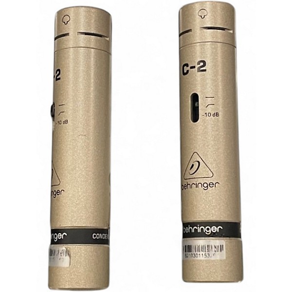 Used Behringer C-2 MATCHED PAIR Condenser Microphone