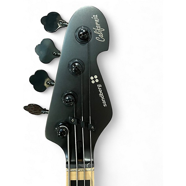 Used Sandburg California Martin Mendez V4TT Satin Black Electric Bass Guitar