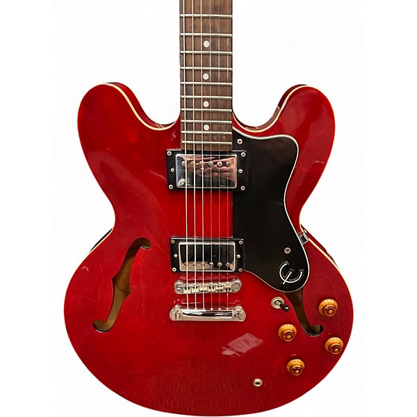 Used Epiphone DOT CH Cherry Hollow Body Electric Guitar
