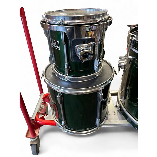 Used Pearl 3 Piece Export Green Drum Kit