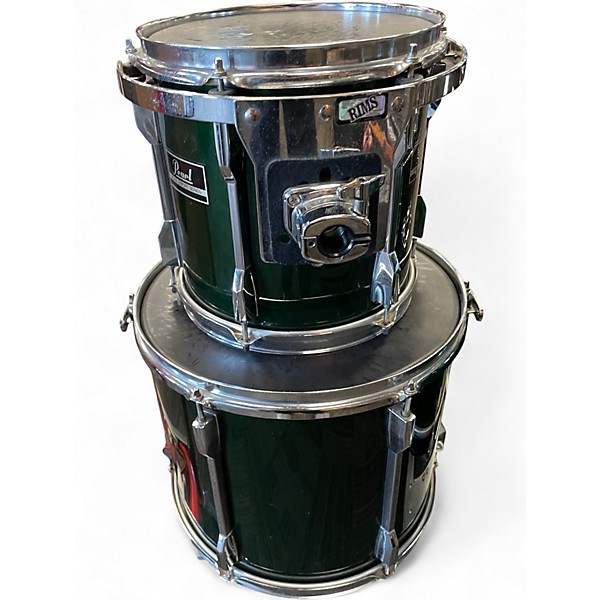 Used Pearl 3 Piece Export Green Drum Kit