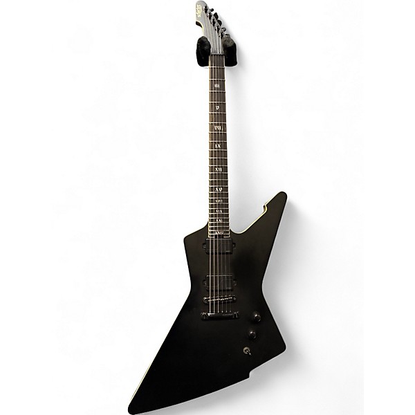 Used Schecter Guitar Research EVIL TWIN E-1 Flat Black Solid Body Electric Guitar