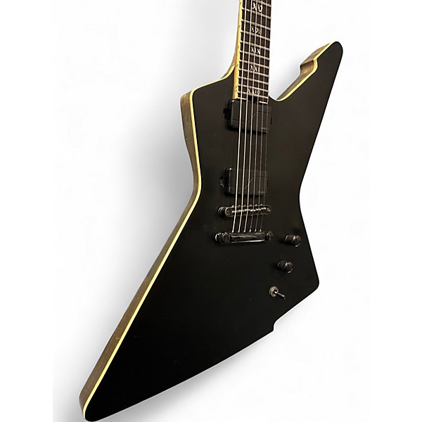 Used Schecter Guitar Research EVIL TWIN E-1 Flat Black Solid Body Electric Guitar
