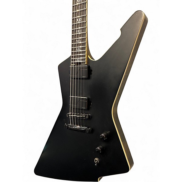 Used Schecter Guitar Research EVIL TWIN E-1 Flat Black Solid Body Electric Guitar