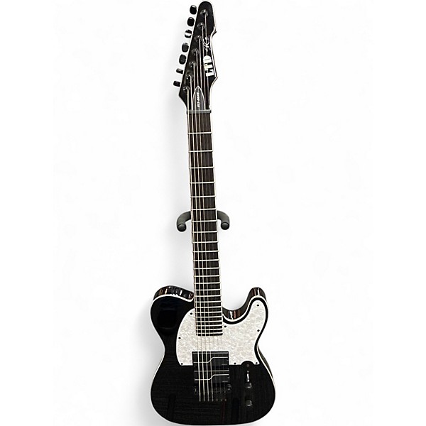 Used ESP LTD SCT607B Stephen Carpenter Signature 7 String Black Solid Body Electric Guitar